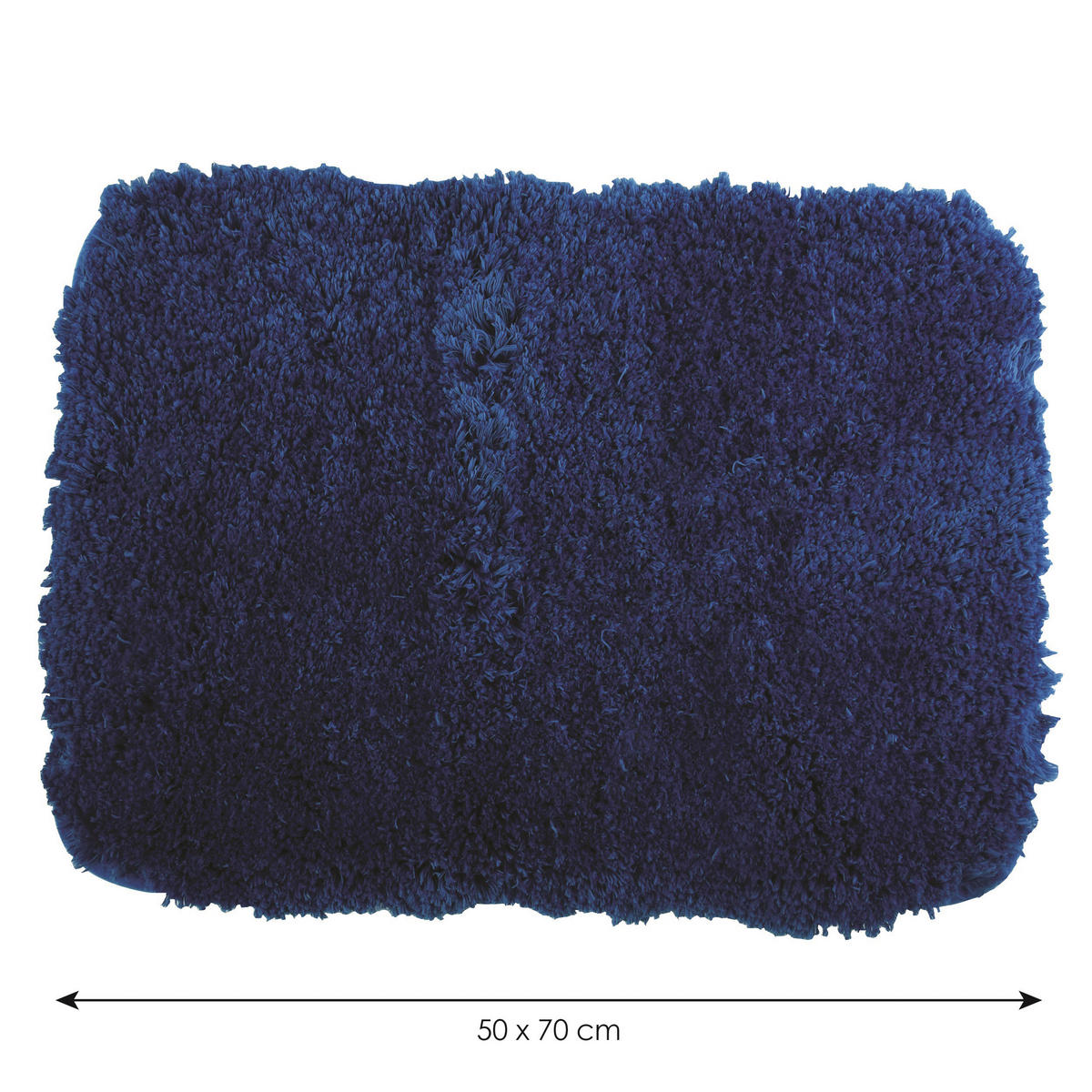 BADTEPPICH Dunkelblau 50/70 cm  - Dunkelblau, KONVENTIONELL (50/70cm) - Spirella