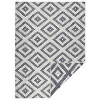 OUTDOORTEPPICH für Terrasse und Balkon 240/340 cm Twin Creme, Grau  - Creme/Grau, Basics, Kunststoff (240/340cm) - Hanse Home