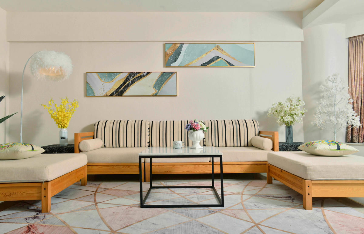 COUCHTISCH 75/75/48 cm quadratisch Schwarz, Weiß  - Schwarz/Weiß, Design, Stein/Metall (75/75/48cm) - MID.YOU