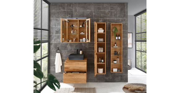 WASCHBECKEN 42/13/42 cm  - Schwarz, Basics, Stein (42/13/42cm) - Linea Natura