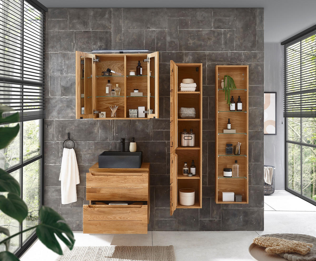 LAVOAR 42/13/42 cm  - negru, Basics, piatră (42/13/42cm) - Linea Natura