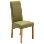 STUHL  in Webstoff Textil  - Eichefarben/Olivgrün, KONVENTIONELL, Holz/Textil (47/102/57cm) - Carryhome