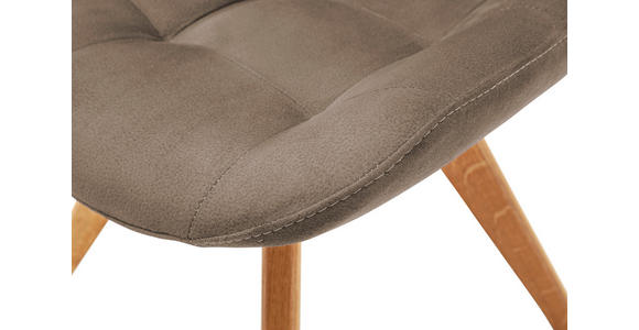 STUHL Flachgewebe Cappuccino - Cappuccino, KONVENTIONELL, Holz/Textil (56/84/63cm) - Carryhome