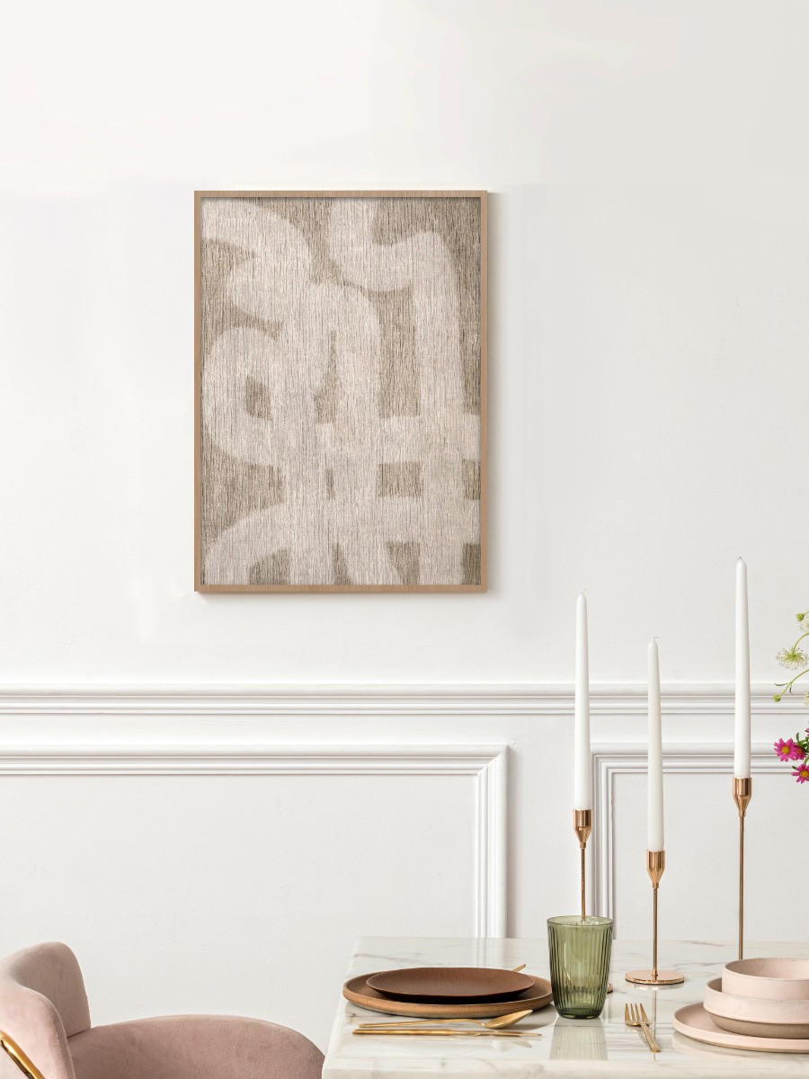 BILD Abstraktes  - Hellbraun/Beige, Basics, Holz/Kunststoff (30/40/10cm)