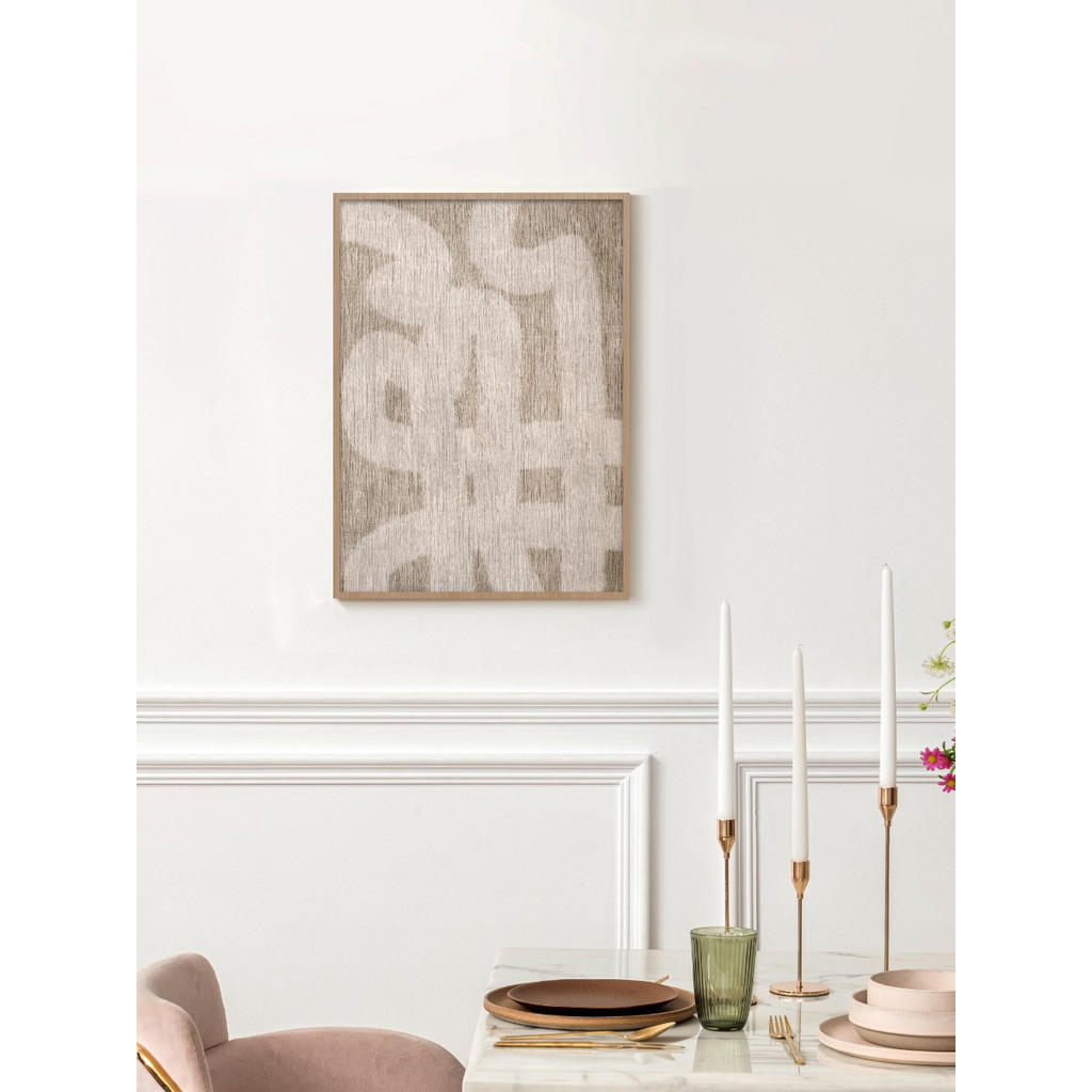 Thumbnail - Xxxl Bild Scattered Lanes II, Beige, Kunststoff, 30x40x10 cm, einfache und schnelle Anbringung, Bilder und Zubehör, Wand...