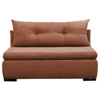 SCHLAFSOFA  mit Liegefunktion Cord Koralle  - Koralle/Schwarz, Design, Kunststoff/Textil (154/93/85cm) - MID.YOU