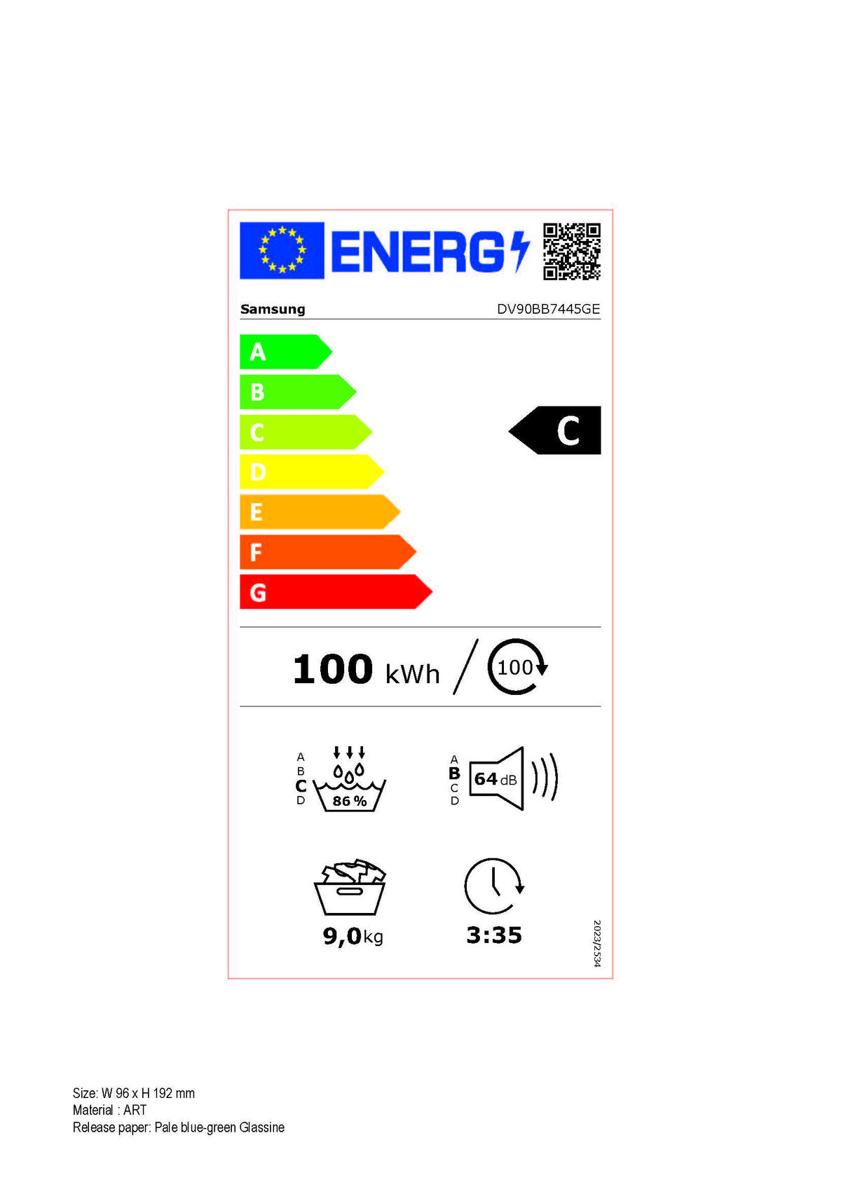WÄRMEPUMPENTROCKNER DV90BB7445GES2  - Schwarz/Weiß, Basics, Kunststoff/Metall (60/85/60cm) - Samsung