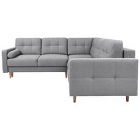 SAROKKANAPÉ textil sötétszürke  - Wotan tölgy/sötétszürke, Konventionell, textil/fa (242/242cm) - MID.YOU