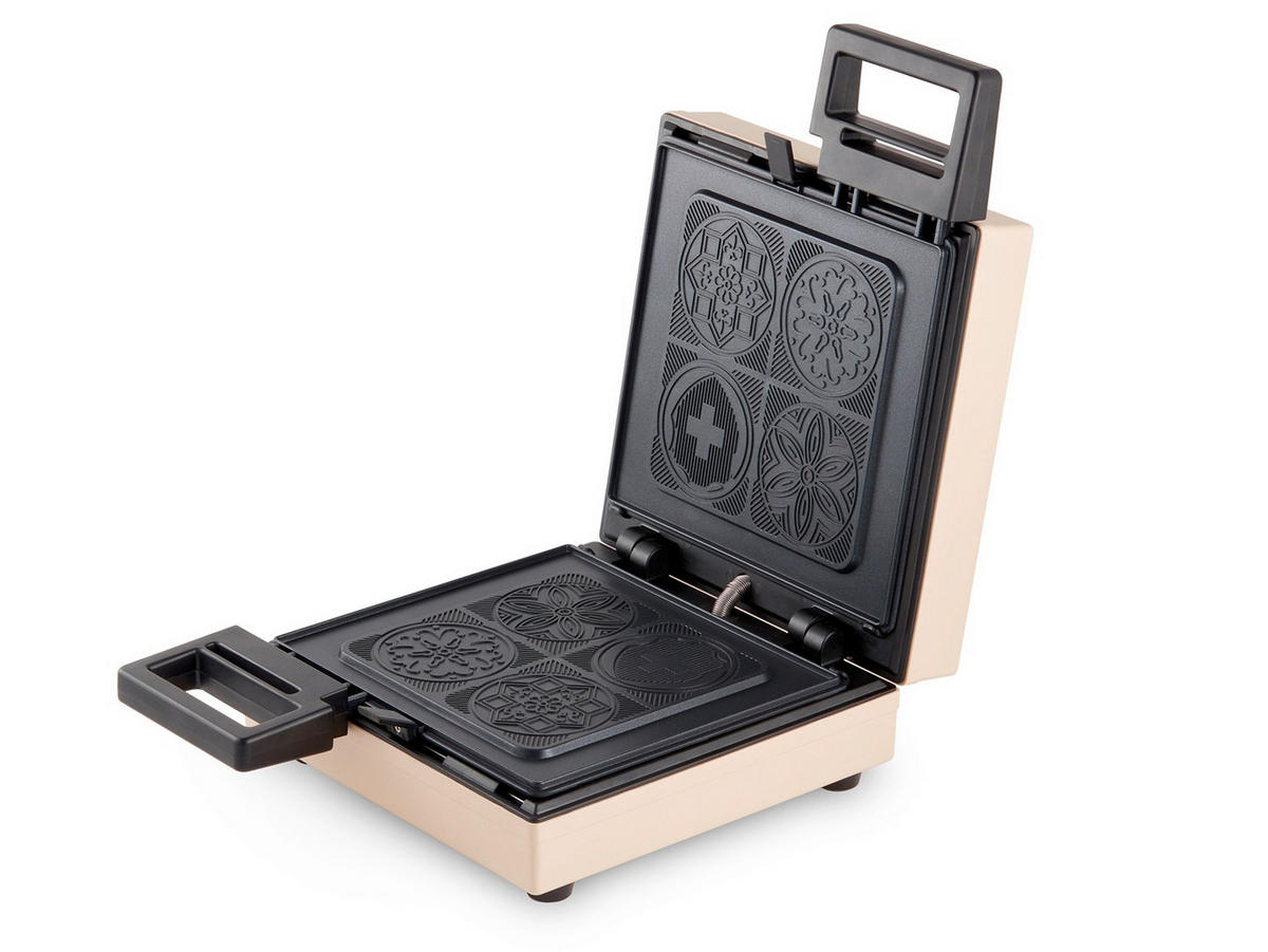 WAFFELEISEN - Beige/Schwarz, Basics, Kunststoff (319/24/14cm) - Trisa Electronics