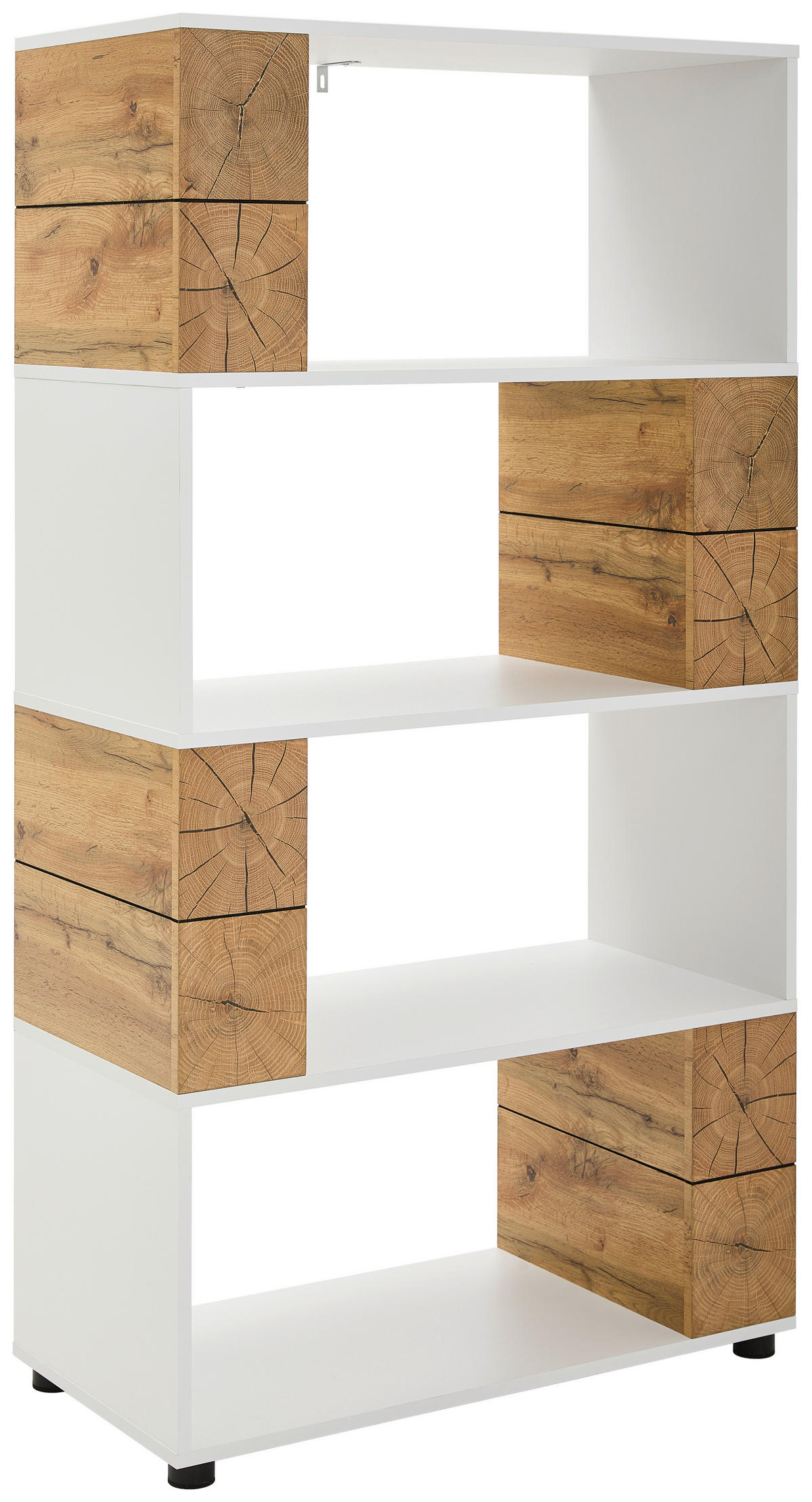 HYLLA i 80/149/40 cm vit, ekfärgad  - vit/svart, Natur, trämaterial/plast (80/149/40cm) - MID.YOU