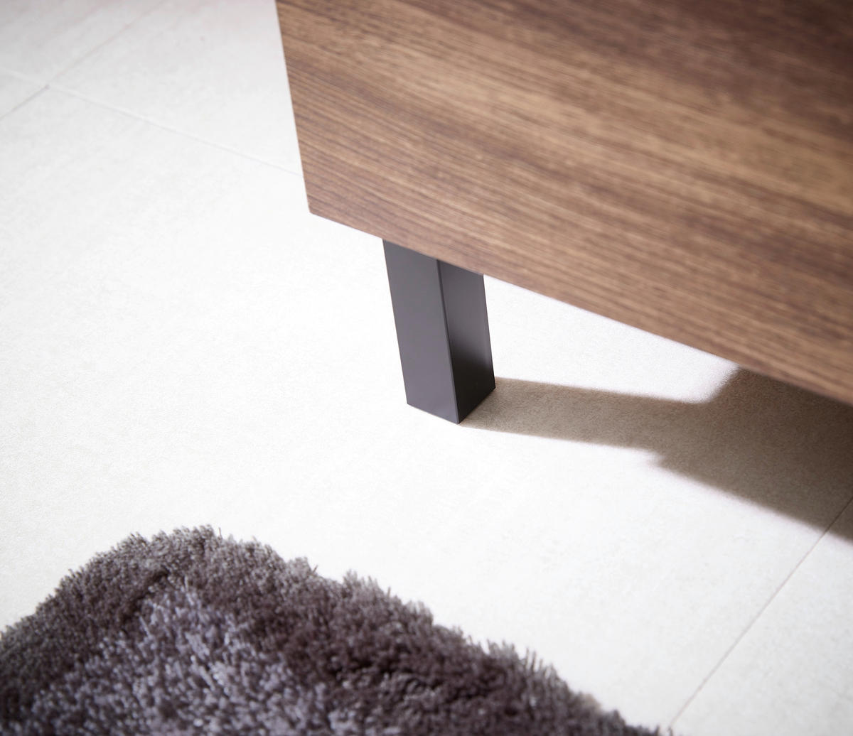 WASCHBECKENUNTERSCHRANK 60/53/33 cm  - Eichefarben/Schwarz, Design, Holzwerkstoff (60/53/33cm) - Xora