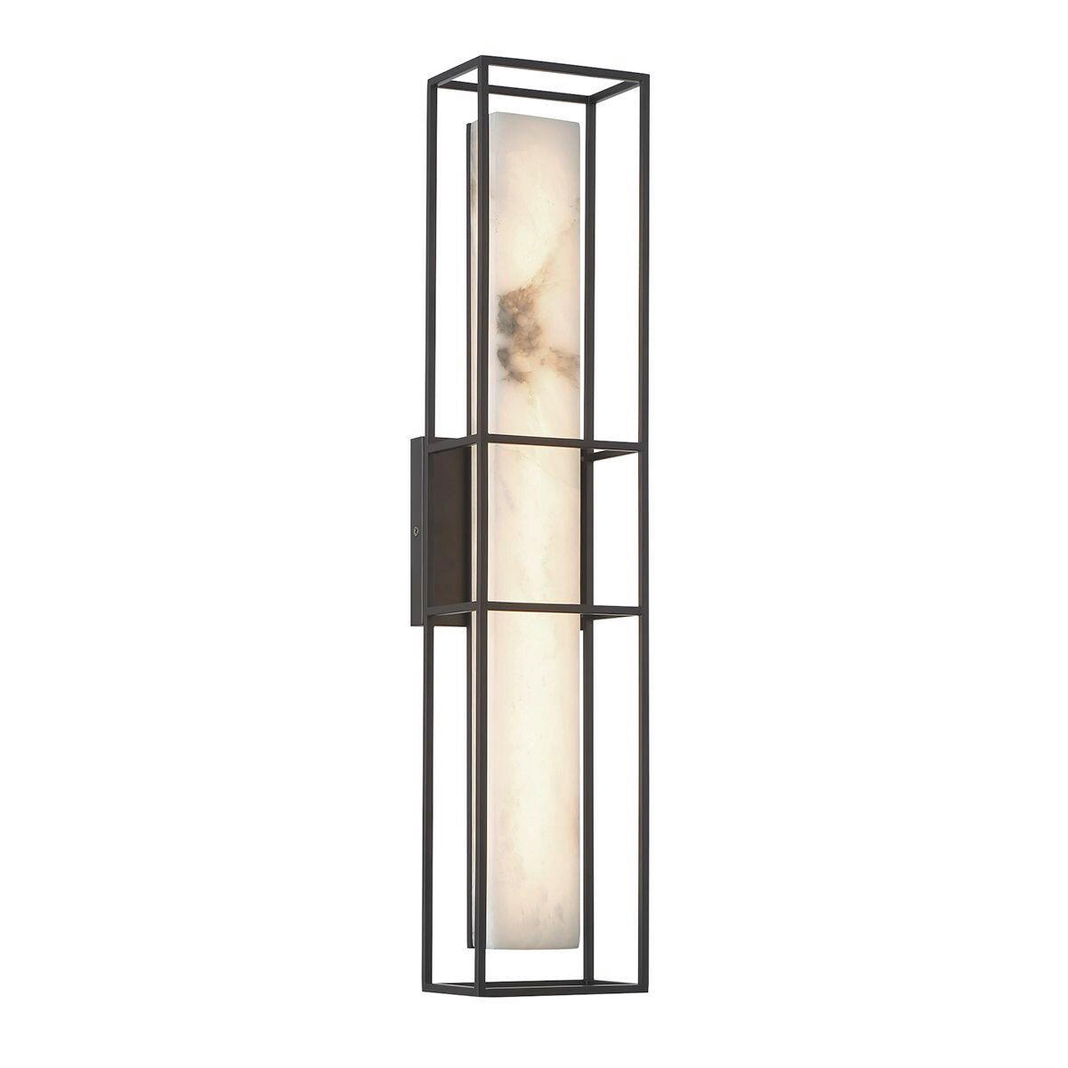 LED-WANDLEUCHTE Eurofase 61/12,7/11,5 cm  - Schwarz, KONVENTIONELL, Glas/Metall (61/12,7/11,5cm) - Elstead Lighting