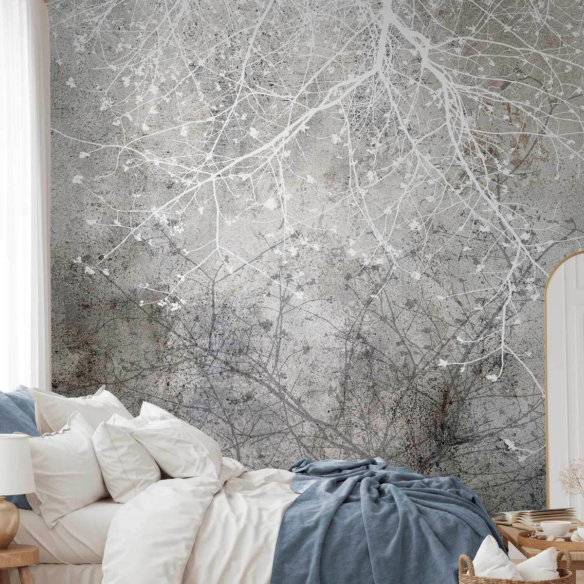 FOTOTAPET 100/70 cm  - vit/svart, Lifestyle, textil (100/70cm) - artgeist