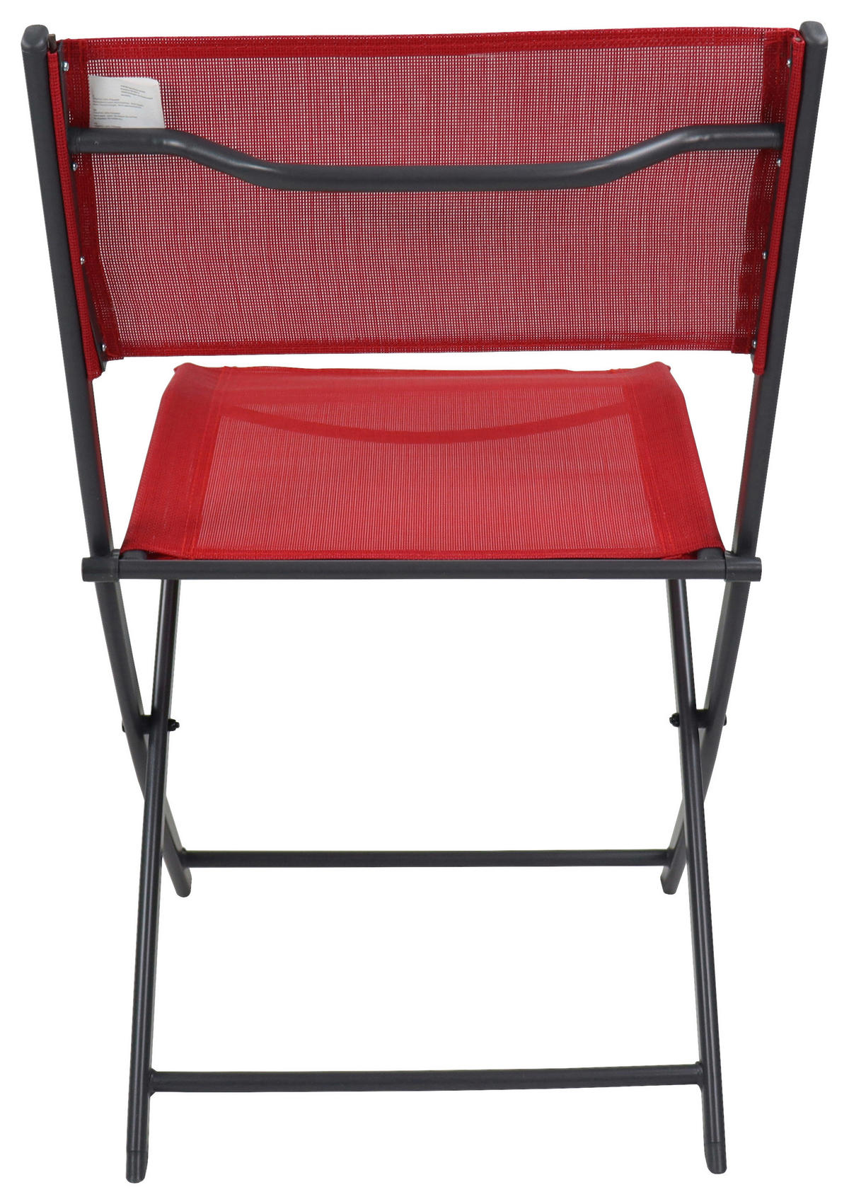 GARTENSTUHL-SET - Rot/Schwarz, Modern, Textil/Metall (45/79/46cm) - Ambia Garden