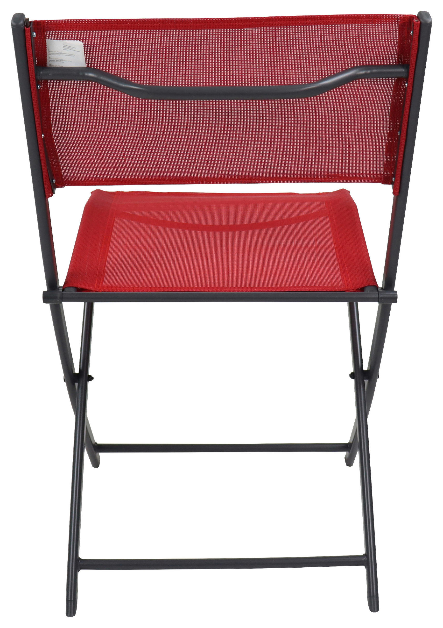 Thumbnail - Ambia Garden Gartenklappstuhl-Set, Rot, Metall, Textil, 45x79x46 cm, klappbar, UV-beständig, regenabweisend, abwischbar,...