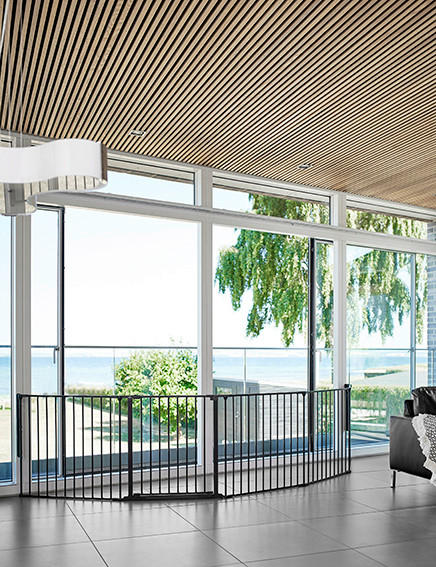 Thumbnail - Baby Dan Kaminschutzgitter Olaf, Schwarz, Metall, 350x70.5 cm, Grüner Punkt, BPA-frei, Europäischer Sicherheitsstandard,...