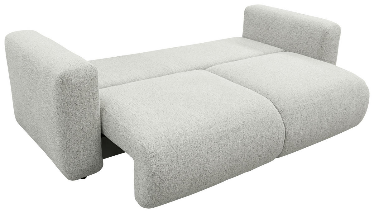 SCHLAFSOFA Flachgewebe Naturfarben  inkl.  - Schwarz/Naturfarben, MODERN, Kunststoff/Textil (248/94/109cm) - Carryhome