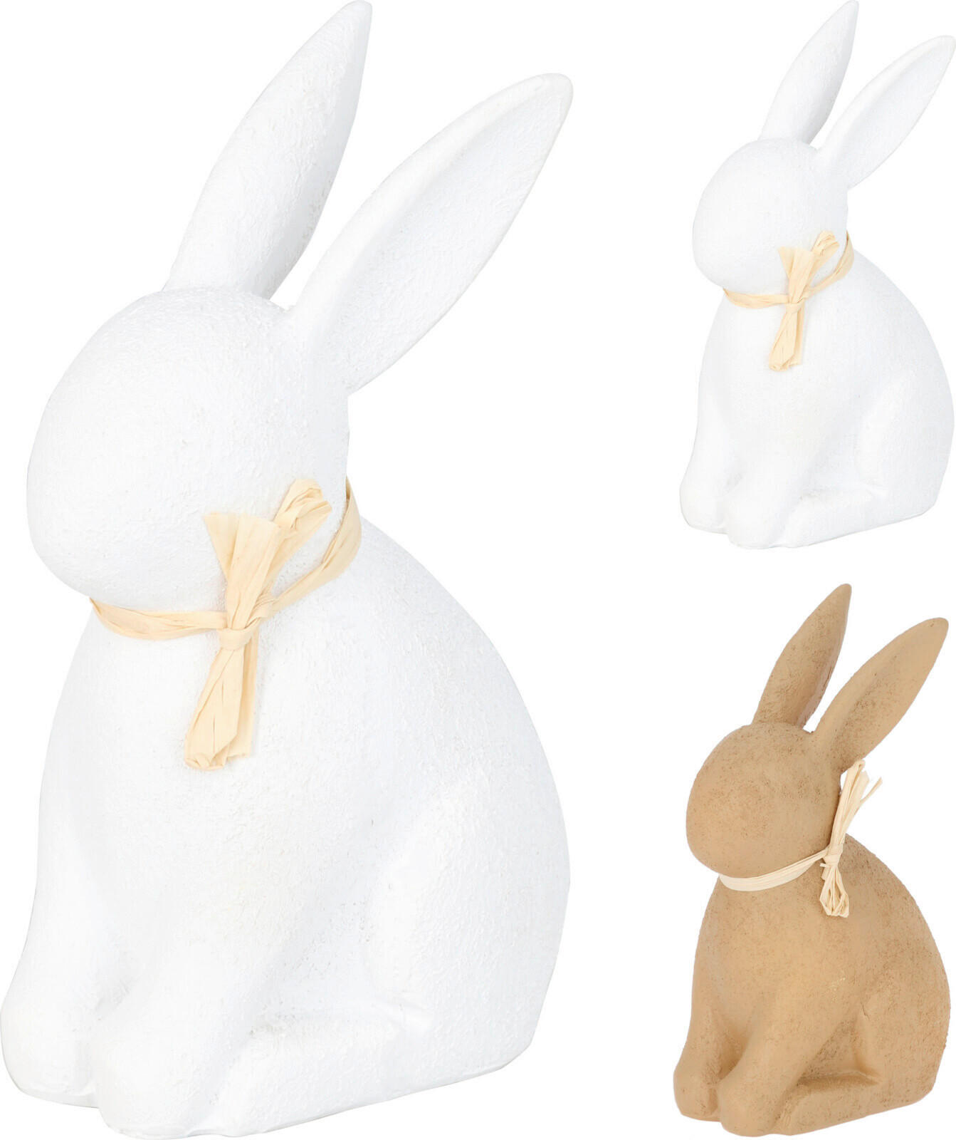 DEKORAČNÍ ZAJÍC - vícebarevná, Basics, keramika (12/8/5.5cm)