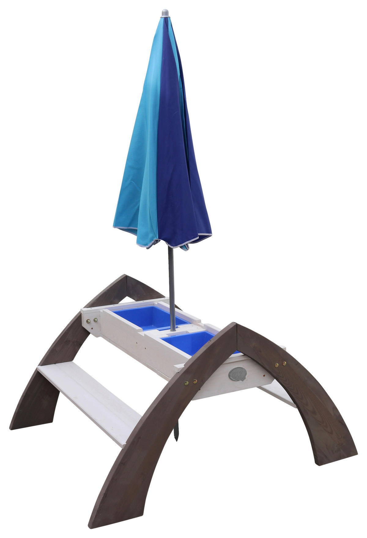 SAND- UND WASSERTISCH Holz Grau, Weiß  - Weiß/Grau, KONVENTIONELL, Holz/Kunststoff (119/65/98cm) - Ambia Garden