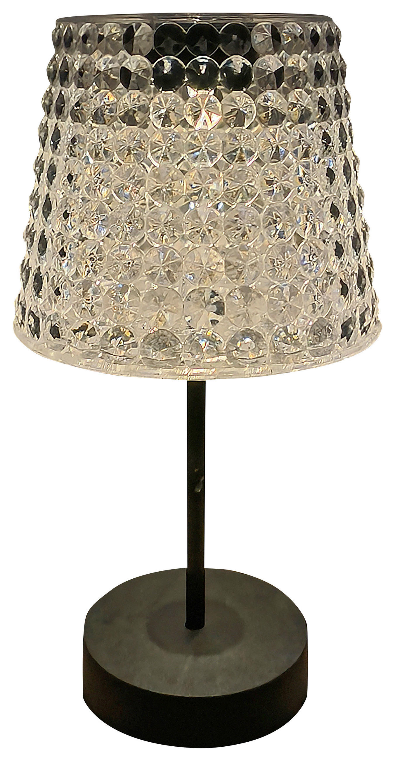 SOLARLEUCHTE Sunce 12,5/24 cm   - Transparent/Schwarz, Trend, Kunststoff (12,5/24cm) - Ambia Garden