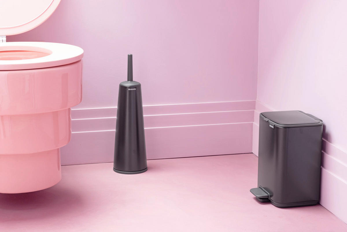 KANTA SA PAPUČICOM  4 l   - crna/antracit, Konvencionalno, metal/plastika (20/26,8/20,5cm) - Brabantia