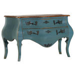 SIDEBOARD  in 122/86/57 cm  - Blau/Messingfarben, Design, Holz/Metall (122/86/57cm) - Landscape