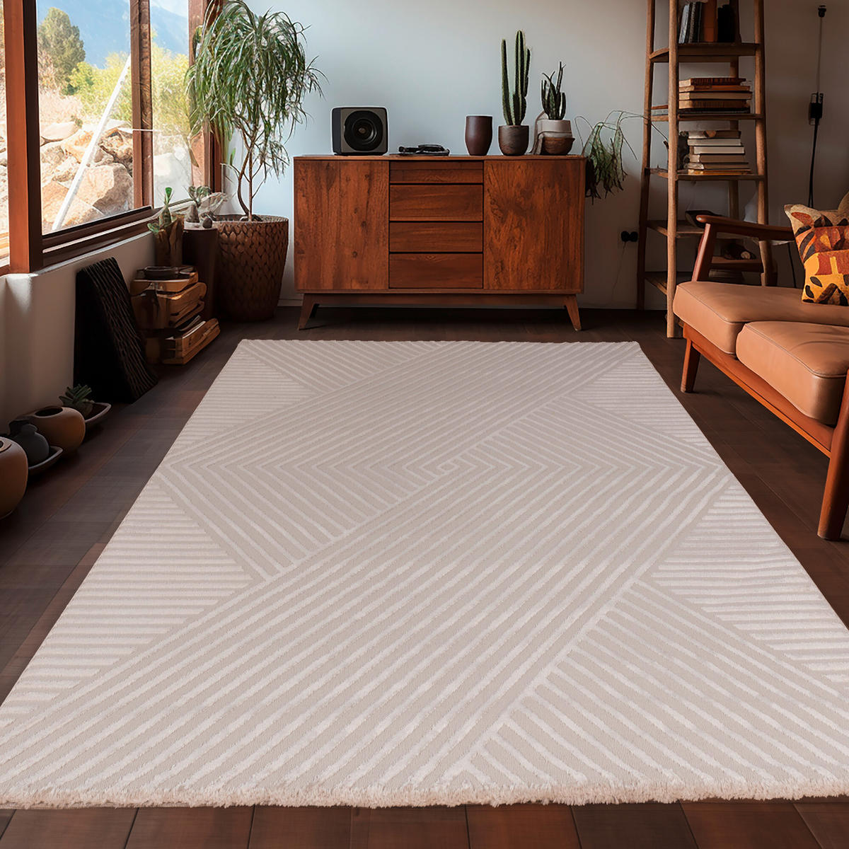 WEBTEPPICH 200/290 cm Sahara Beige  - Beige, Design, Textil (200/290cm) - Novel
