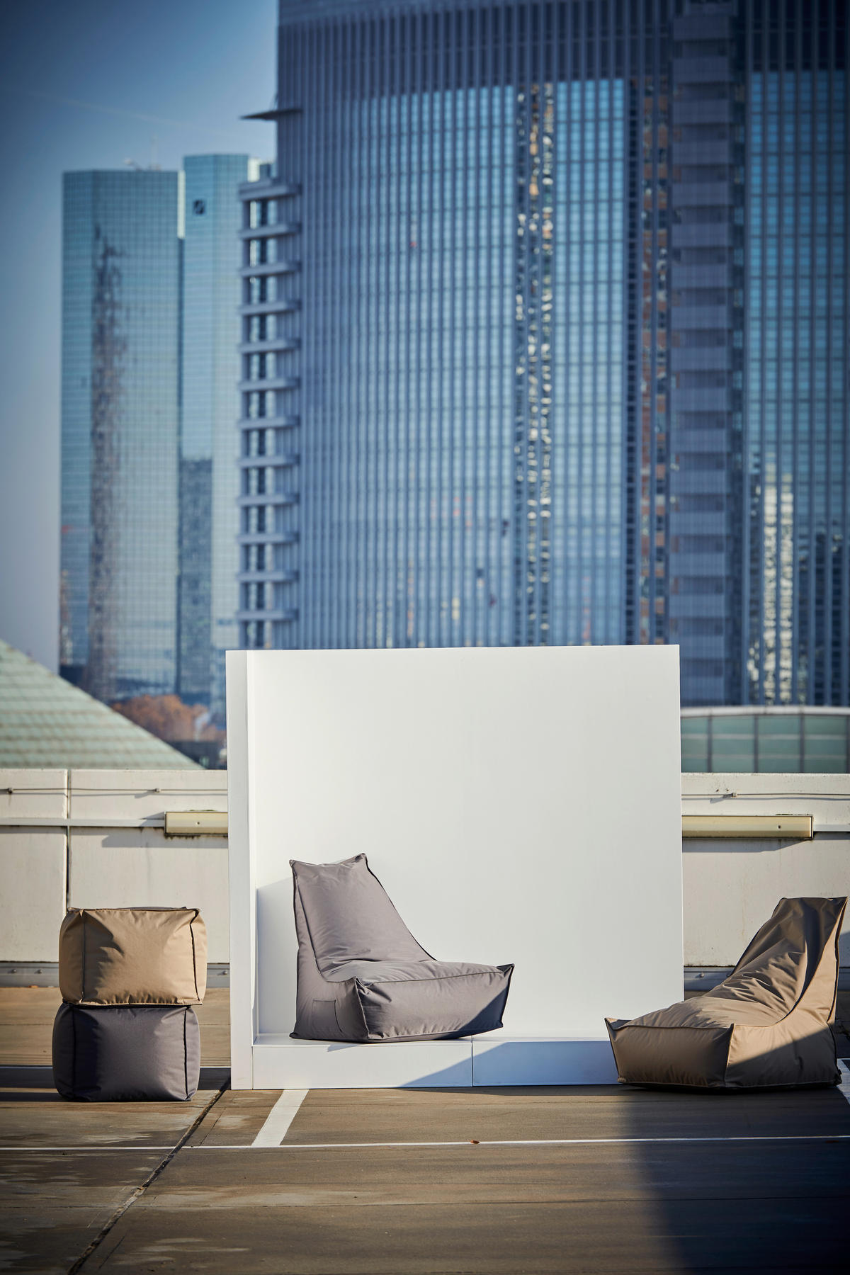 OUTDOORSITZSACK Uni Taupe  - Taupe, Design, Textil (80/80/80cm) - Jan Kurtz