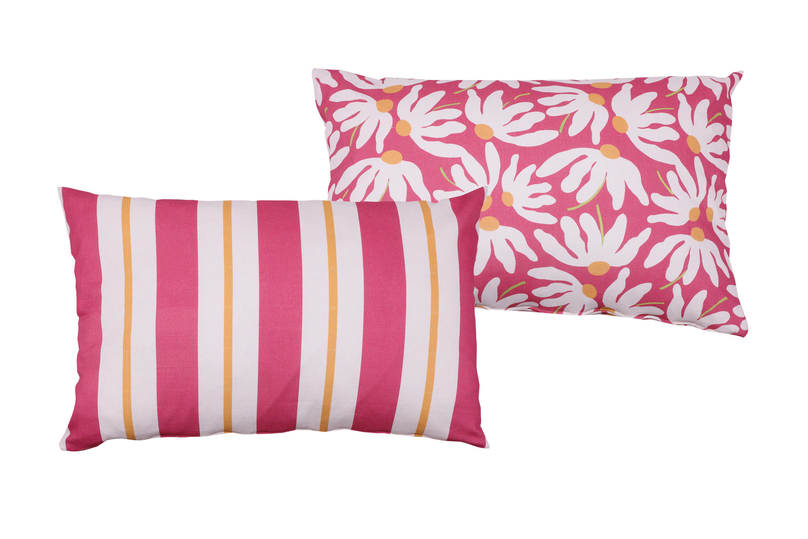 ZIERKISSENSET 2-teilig 60/40 cm  - Gelb/Rot, Basics, Textil (60/40cm)