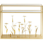 KONSOLE in Metall, Glas 100/25/85 cm    - Goldfarben, Design, Glas/Metall (100/25/85cm) - Ambia Home