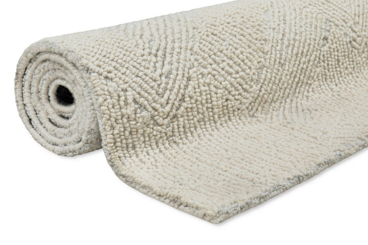 WEBTEPPICH Wohnzimmer 300/400 cm Hamptons Thirtythree Elfenbein rechteckig  - Elfenbein, Design, Textil (300/400cm) - WECON HOME