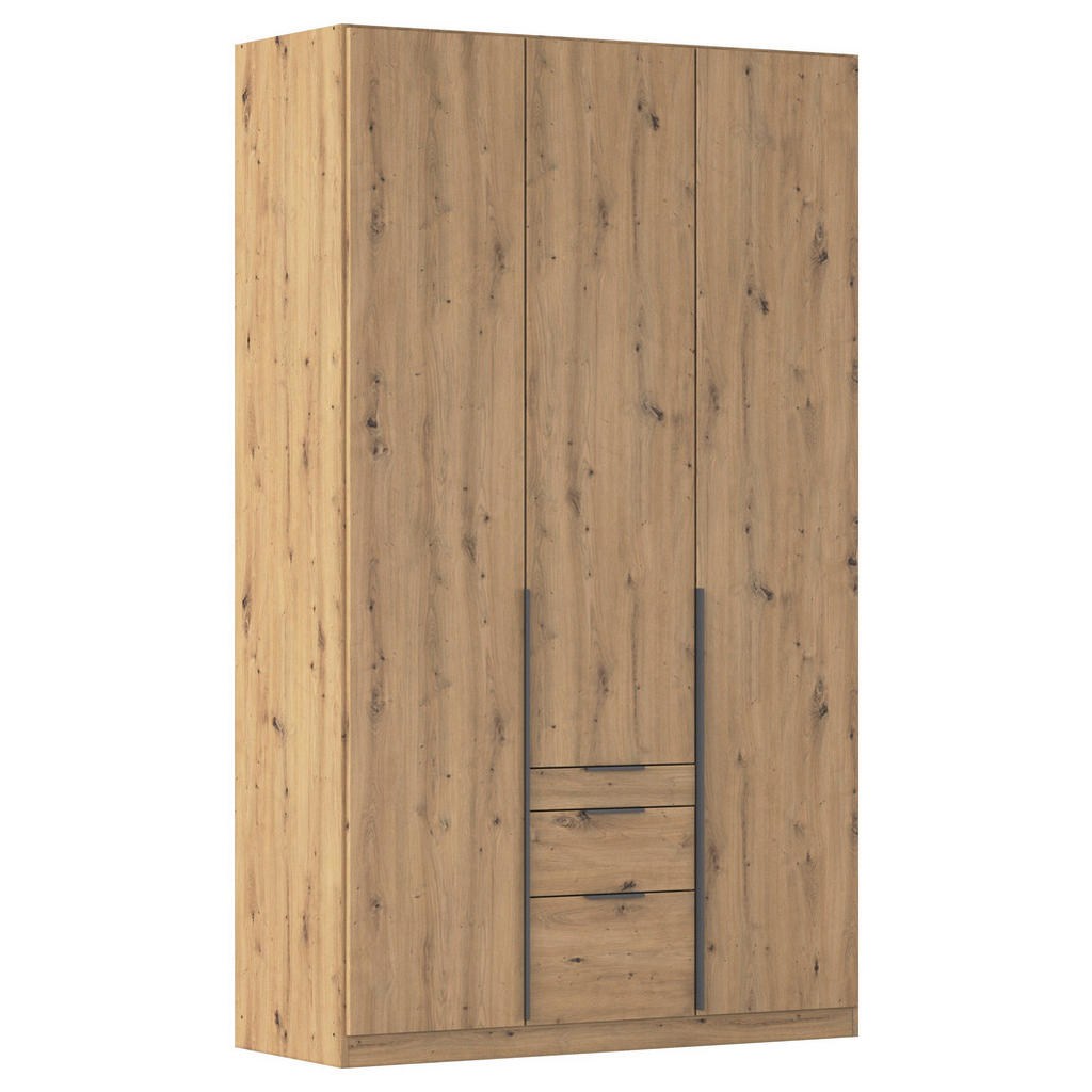 Rauch Möbel SKRIŇA S OTOČNÝMI DVERAMI, tmavosivá, dub artisan, 136/229/54 cm