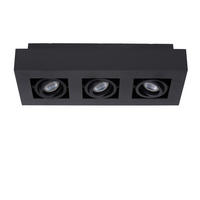 LED-DECKENLEUCHTE    36/14/8.8 cm  - Schwarz, Basics (36/14/8.8cm) - Lucide