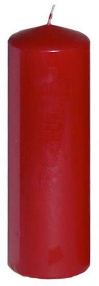STUMPENKERZE 6,7/20 cm  - Rot, Basics (6,7/20cm) - Steinhart