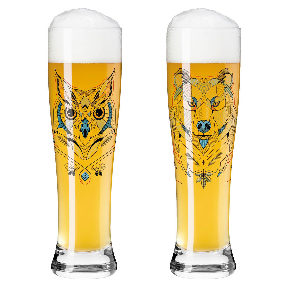 GLÄSERSET Brauchzeit 2-teilig  - Multicolor, Trend, Glas (16,2/26,6/8,1cm) - Ritzenhoff