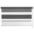 DOPPELROLLO 120/160 cm  - Anthrazit/Weiß, Design, Textil (120/160cm) - Homeware