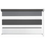 DOPPELROLLO 120/160 cm  - Anthrazit/Weiß, Design, Textil (120/160cm) - Homeware