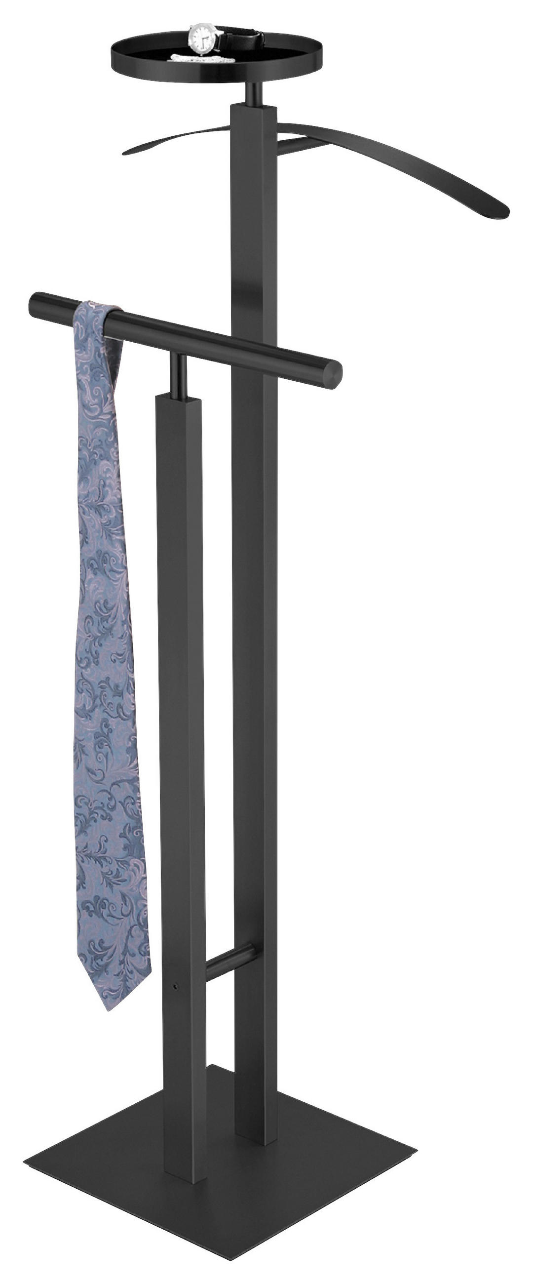 HERRENDIENER in Schwarz 45/108/30 cm   - Schwarz, MODERN, Metall (45/108/30cm) - Zack