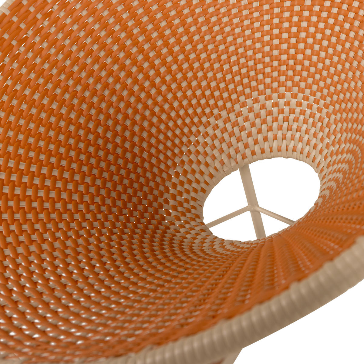 GARTENSESSEL Metall, Kunststoff Orange  - Beige/Orange, MODERN, Kunststoff/Metall (73/81/71cm) - Livetastic