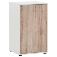 AKTENSCHRANK Weiß, Wildeiche  - Wildeiche/Weiß, MODERN, Holzwerkstoff (50,9/83,6/41cm) - MID.YOU