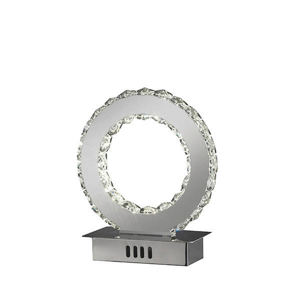 LED-TISCHLEUCHTE 20/15/22 cm   - Chromfarben, Design, Metall (20/15/22cm)