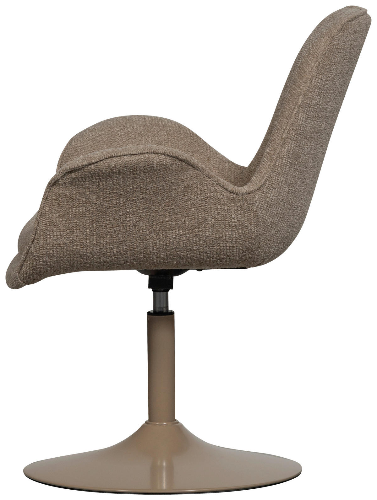 ARMLEHNSTUHL   Webstoff  - Sandfarben, MODERN, Textil/Metall (70/90/66cm) - Livetastic