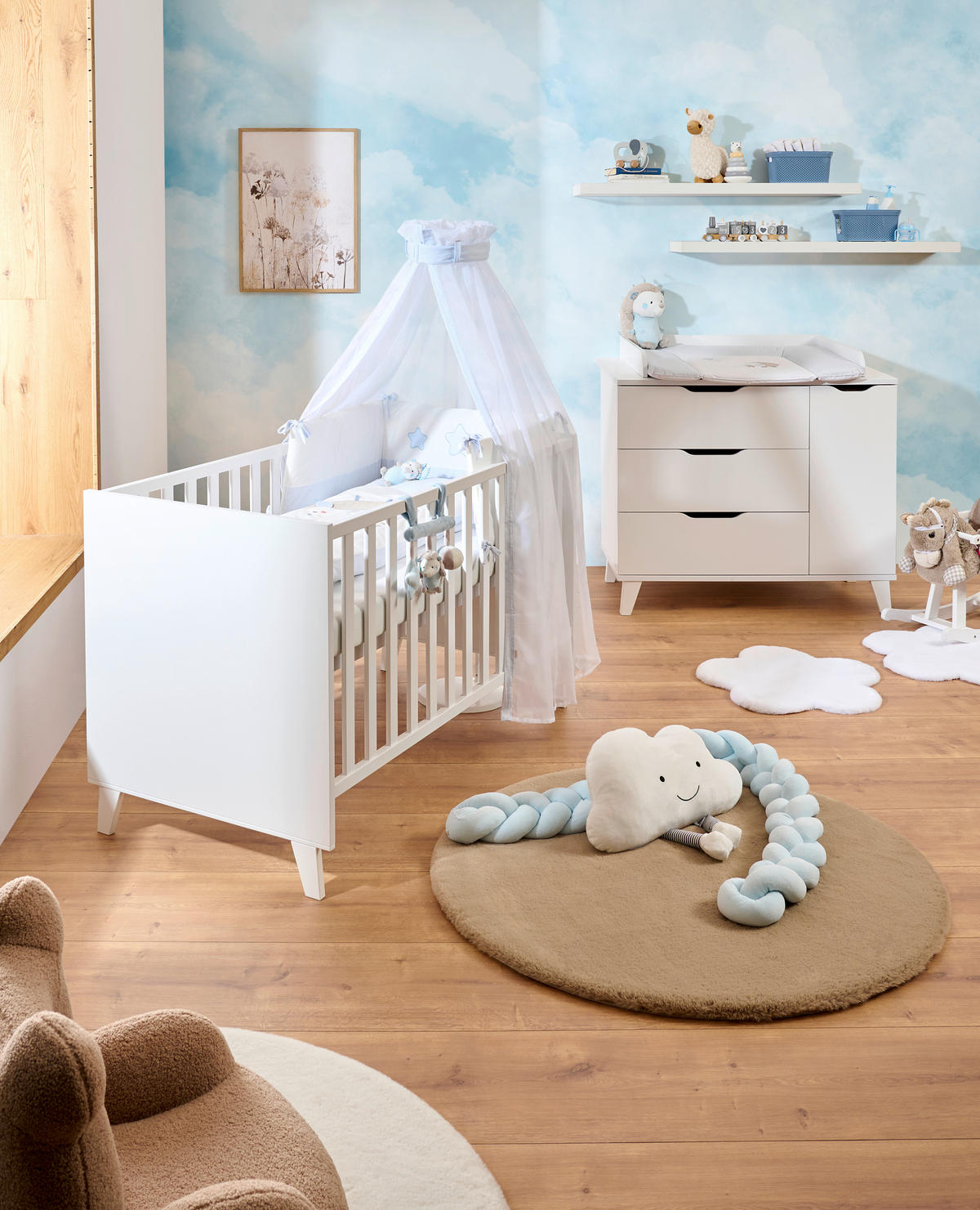 WICKELKOMMODE Michi  - Weiss, Trend, Holz/Holzwerkstoff (109,0/94,0/52,4/71,6cm) - My Baby Lou