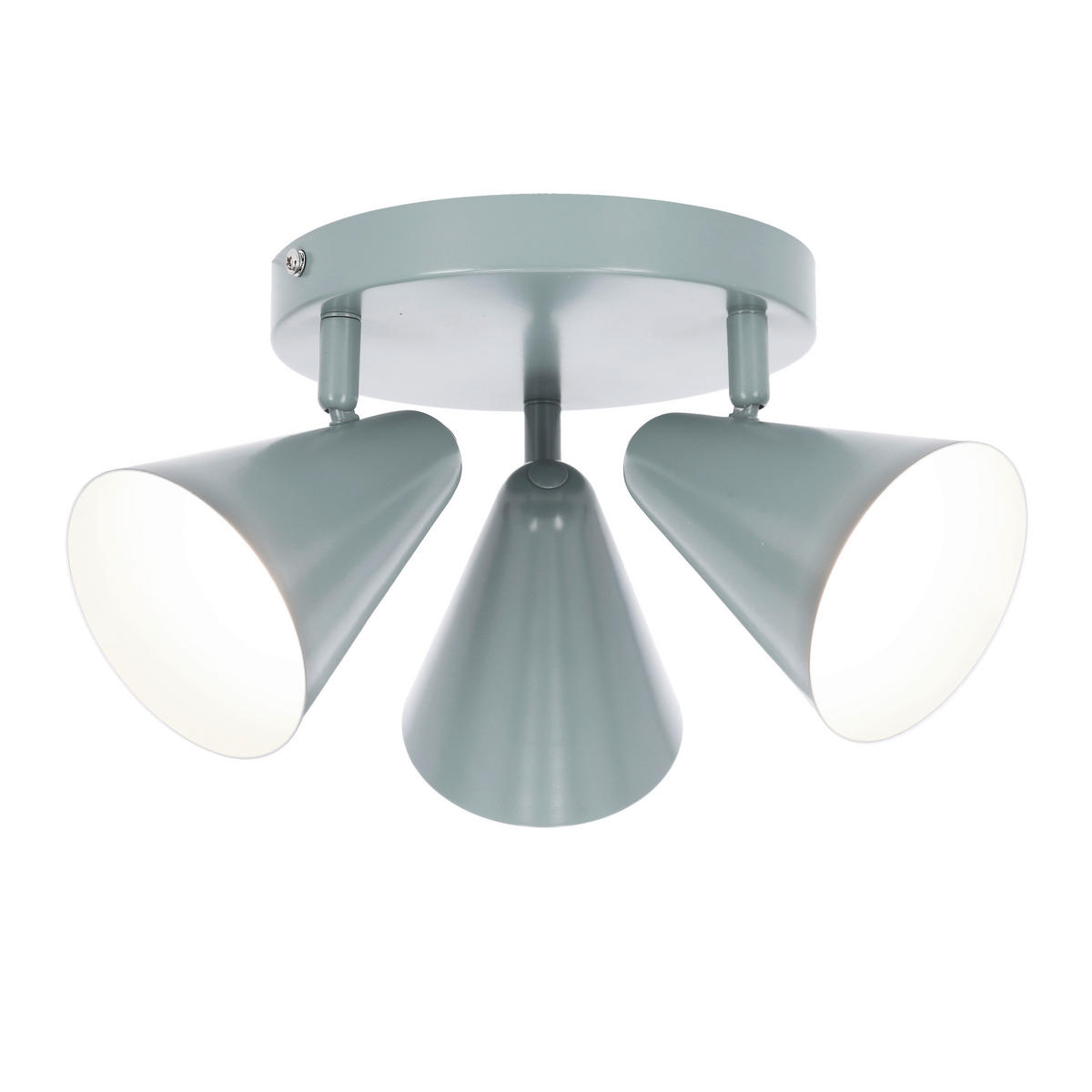DECKENSTRAHLER 34/34/16 cm   - Grau, Trend, Metall (34/34/16cm)