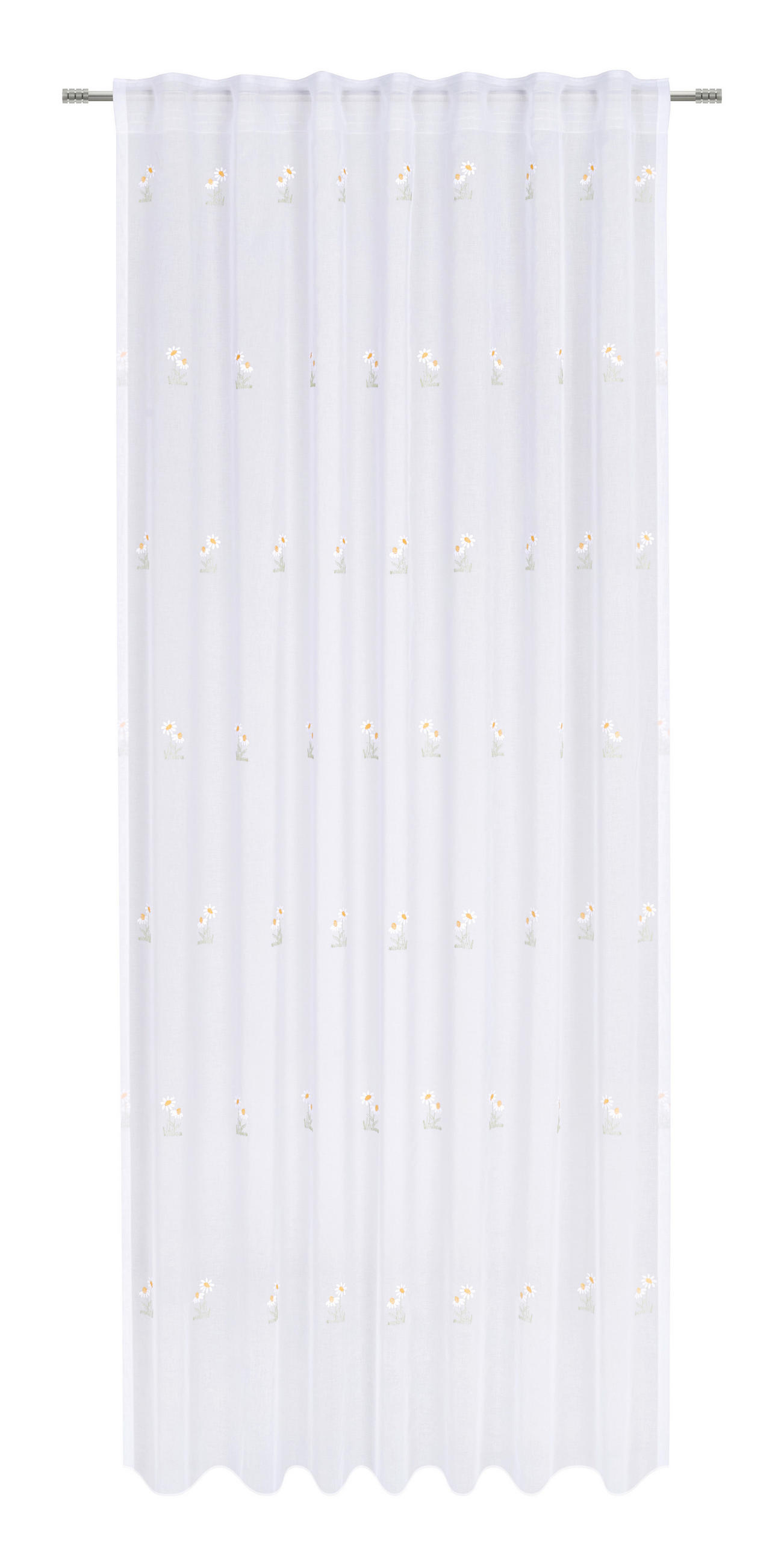 HOTOVÝ ZÁVĚS, průhledné, 140/245 cm - žlutá, Konvenční, textil (140/245cm) - Esposa