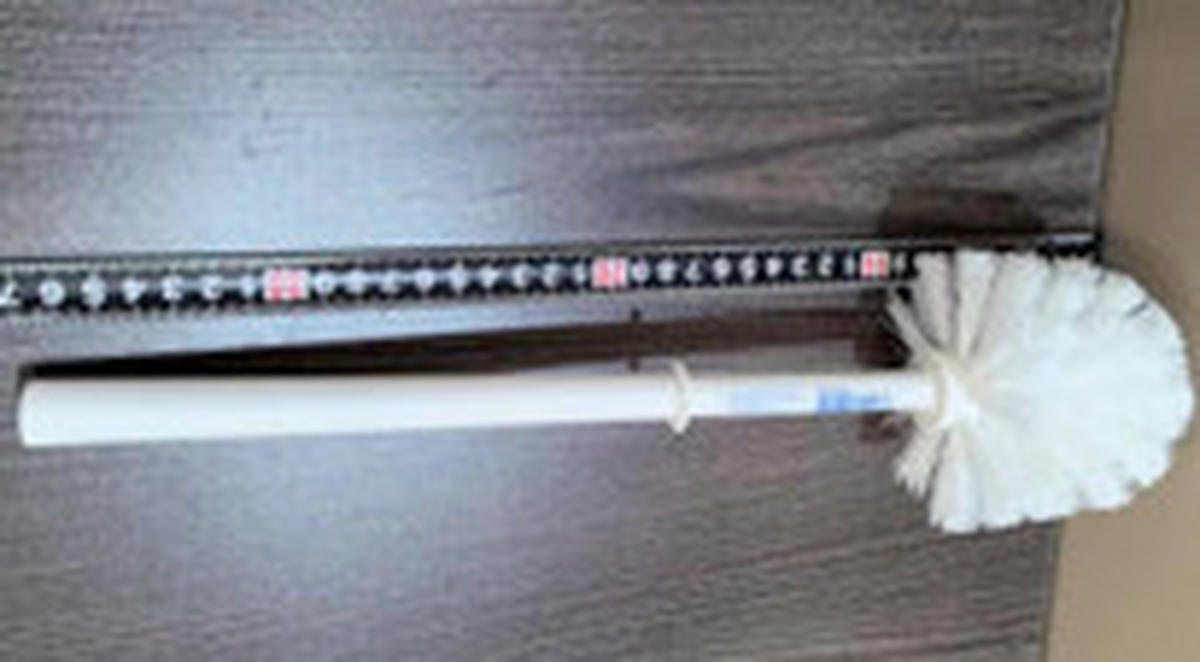 Perie Pentru Wc in plastic  plastic   - gri, Basics, plastic (8/36cm) - Homeware