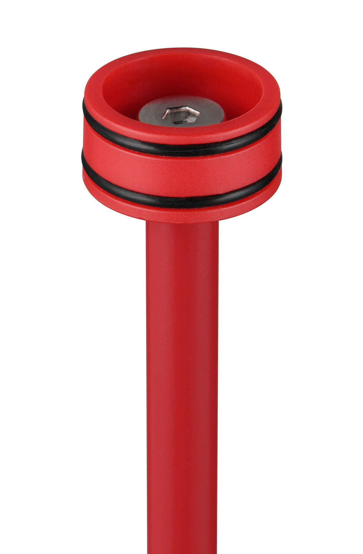 AKU STOJACÍ LAMPA, 13,5/123 cm  - červená, Design, kov (13,5/123cm)