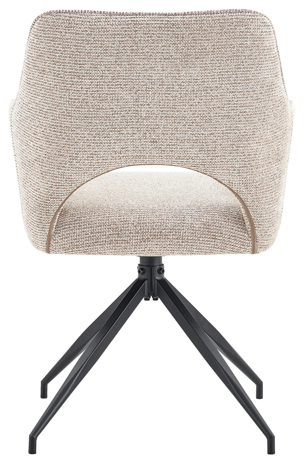 STOLICA S NASLONOM ZA RUKE  crna, Khaki  metal, tekstil      - Khaki/crna, Moderno, metal/tekstil (60/89/67cm) - Livetastic