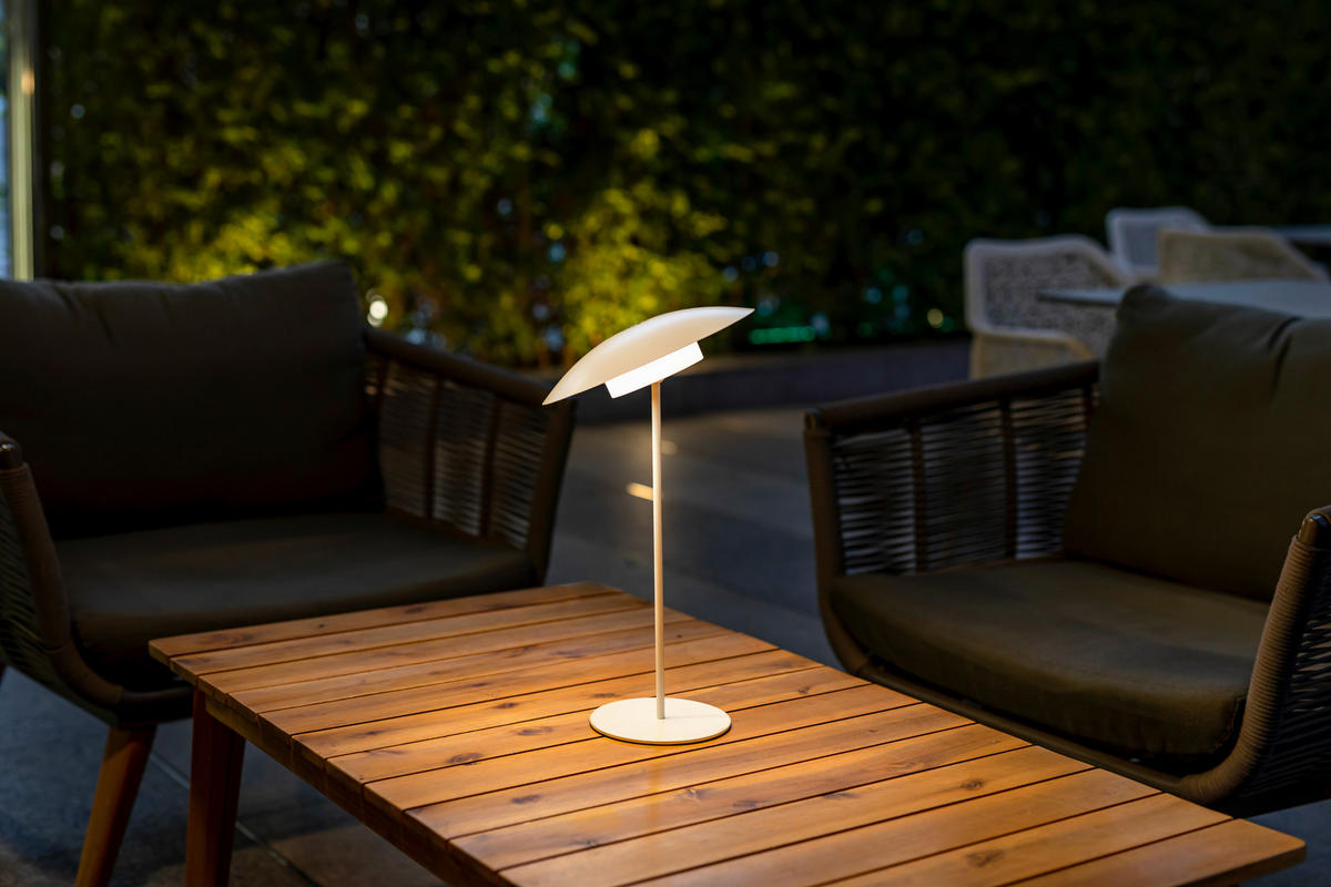 LED-AUßENLEUCHTE Sardinia 22/40/22 cm   - Weiß, Basics, Metall (22/40/22cm) - New Garden