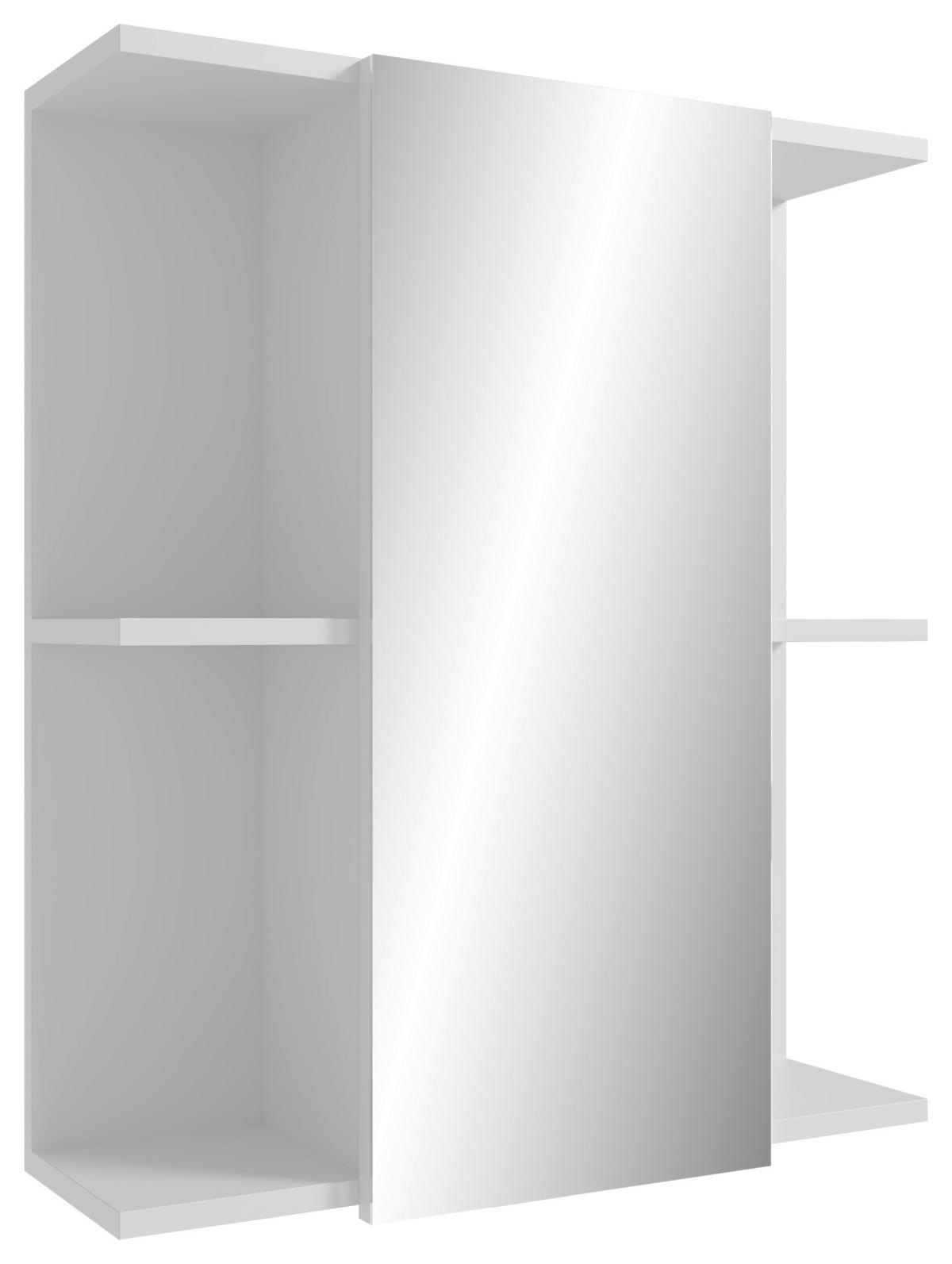 SPIEGELSCHRANK 60/71/20 cm  - Weiß, MODERN, Glas/Holzwerkstoff (60/71/20cm) - MID.YOU